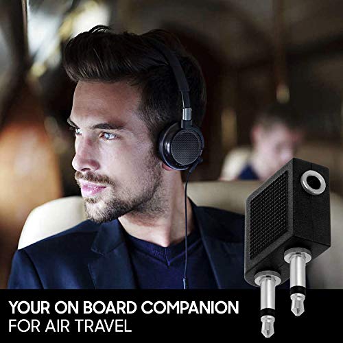 Cmple - Audio Airplane Adapter Dual 3.5mm Male to 3.5mm Female, Airline Flight Headphone Stereo Audio Adapter with Two Male - Image 5