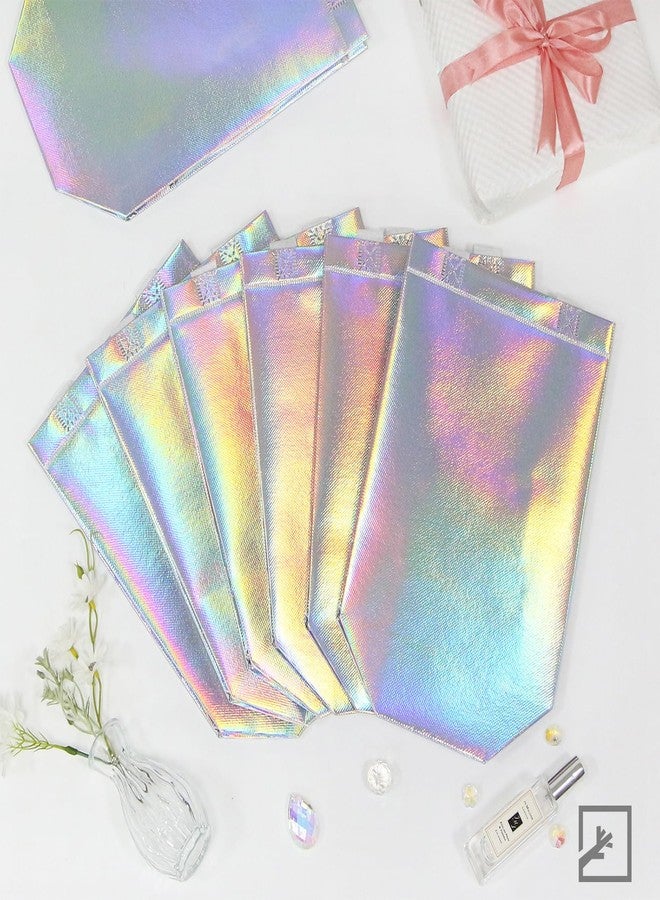 ZIFTY 15 Pcs Gift Bags with Handles Reusable Large Goodie Bags Bulk with 30 Holographic Tissues Non-woven Easter Party Gift Bags for Birthday, Wedding, Holiday Party Favors - 8W x 4L x 10H - Image 5