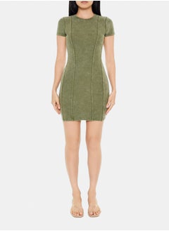 FOREVER 21 Ribbed Knit Mini T-Shirt Dress  - Image 1