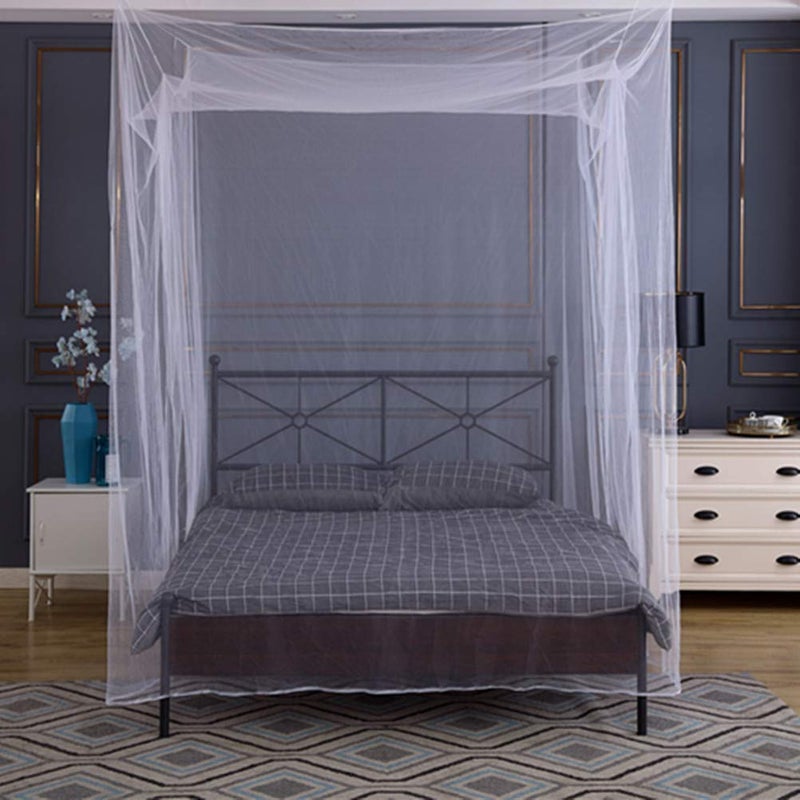Tebery Tebery Ultra Large Bed Net with Carry Bag 2 Openings Screen Netting Bed Canopy Circular Curtain for Single to King Size Beds Easy to Install Hanging Kit 