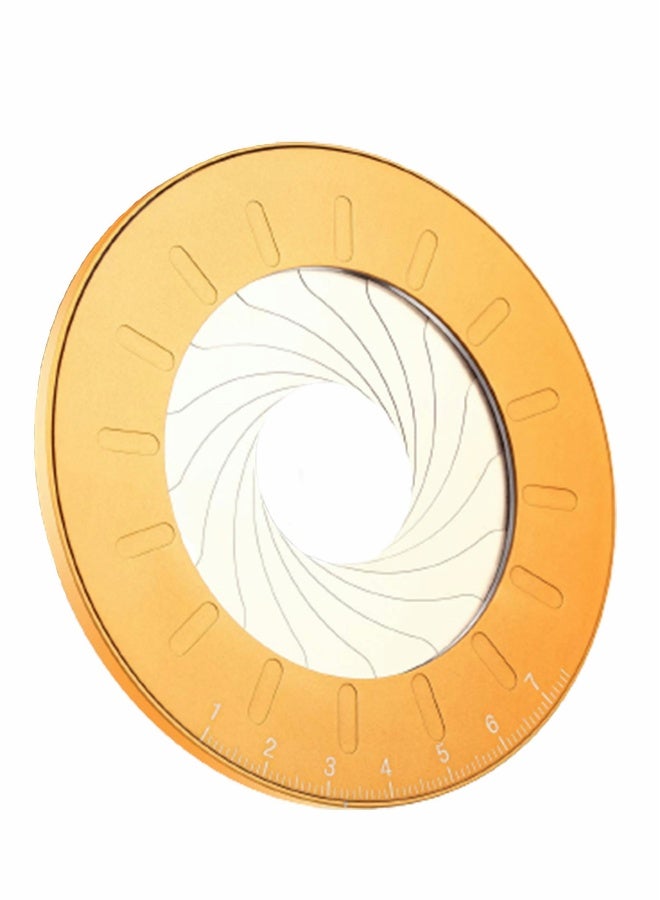 Circle Drawing Tool, Alloy Adjustable Circular Template Measuring Geometric for Designer Woodworking (Yellow) - Image 1