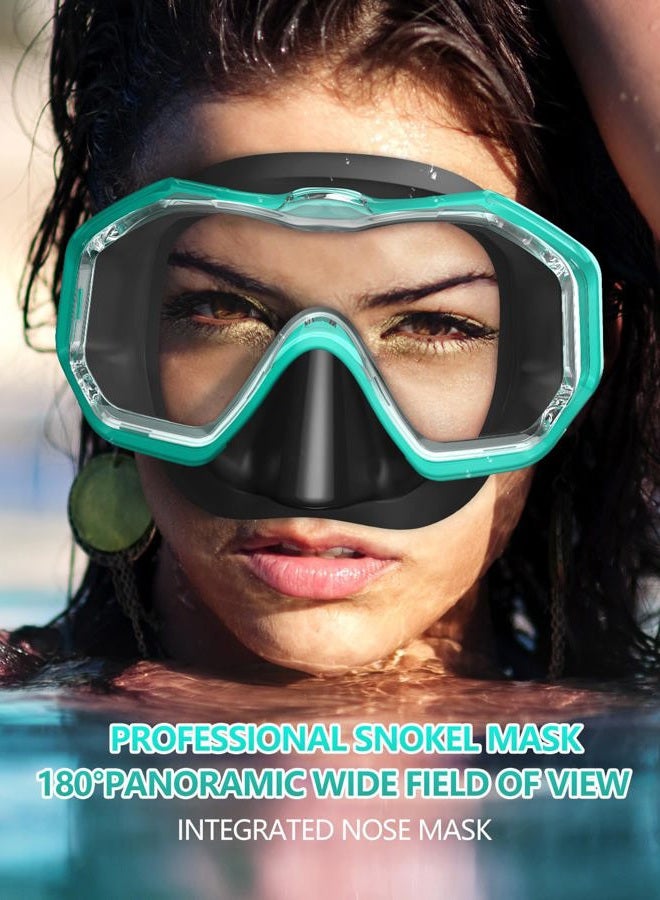 W WSTOO WSTOO Swim Goggles with Nose Cover,Latest HD 3-Window Wide Vision Lens Snorkel Mask Anti-Fog Anti-Leak for Adults Youth and Kids Swimming Snorkeling Diving - Image 5