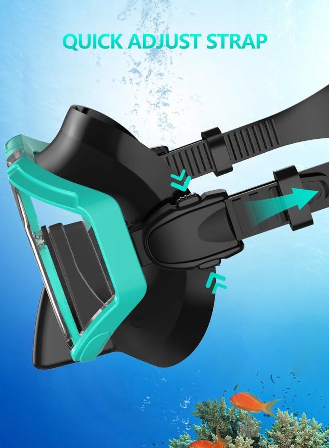 W WSTOO WSTOO Swim Goggles with Nose Cover,Latest HD 3-Window Wide Vision Lens Snorkel Mask Anti-Fog Anti-Leak for Adults Youth and Kids Swimming Snorkeling Diving - Image 3