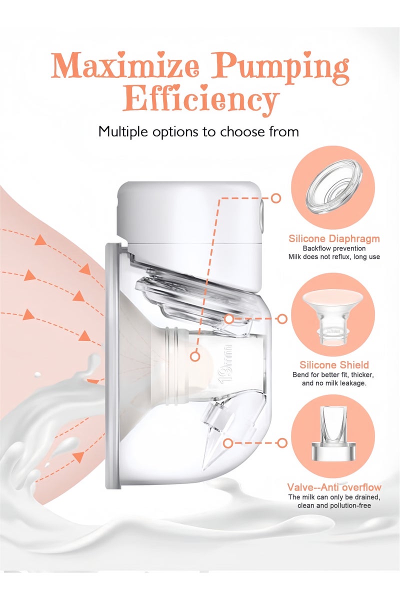 Mr. Penda 14PCS Flange Inserts 13/15/17/19/21mm for 24mm Flange/Shield of Most Pumps, BPA Free Inserts, Compatible with Momcozy/Spectra/Bellababy/TSRETE/Nuliie Breast Pumps - Image 4