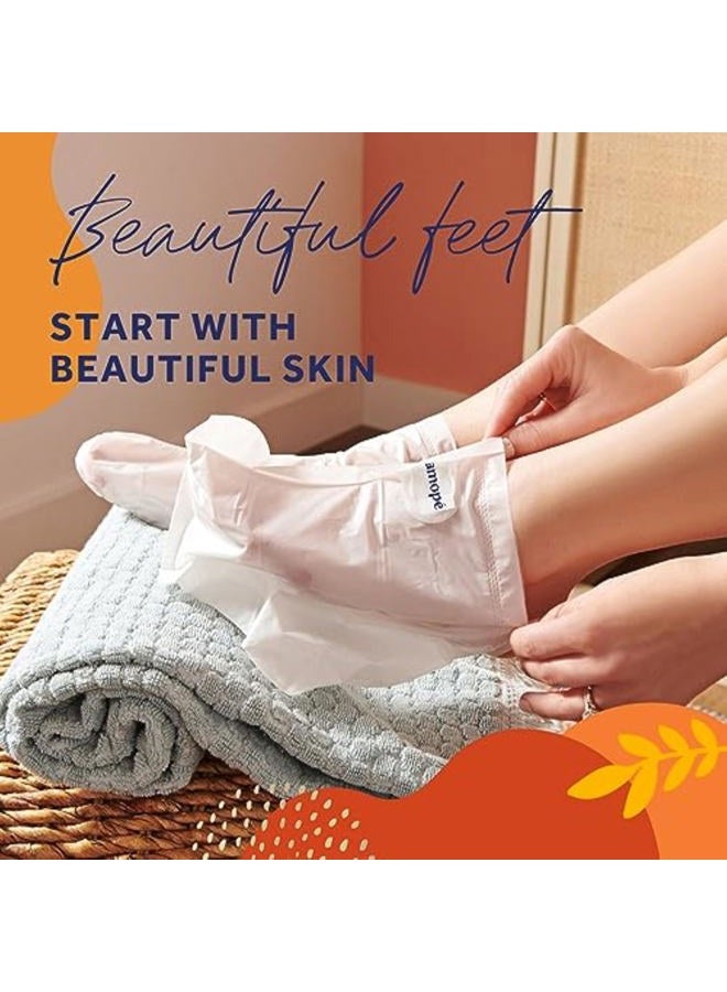 Amope Amopé Pedicure Value Kit, Spa Pampering Pack, Self-Care & Relaxation Gift, contains Pedi Perfect Electric Callus Remover Foot File, 2 Macadamia Oil PediMask Foot Masks, 2 Roller Heads – 4 pieces  - Image 5