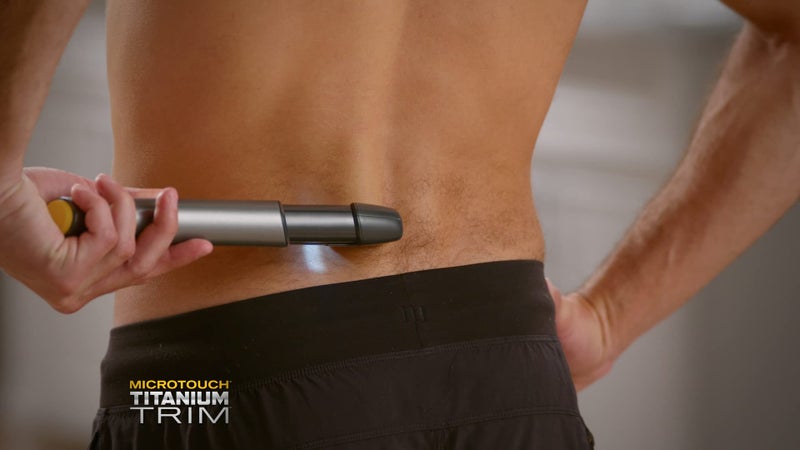 Micro Touch Titanium Trim PRO, Rechargeable Lighted Hair Cutting Tool and Body Groomer, Black - Image 4