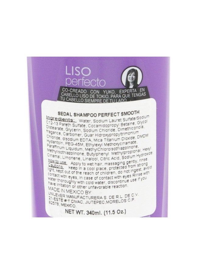 Sedal Perfect Smoothness Shampoo 340Ml Sedal Liso Perfecto Champu (Pack Of 1) - Image 4