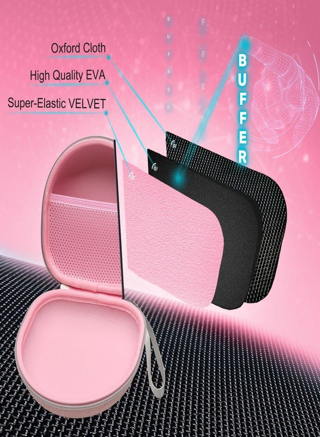 XANAD Headphone Headset Case for Beats/JBL/TOZO/BERIBES/Picun/KVIDIO Wireless Noise Cancelling Over-Ear Foldable Headphones (Pink) - Image 3