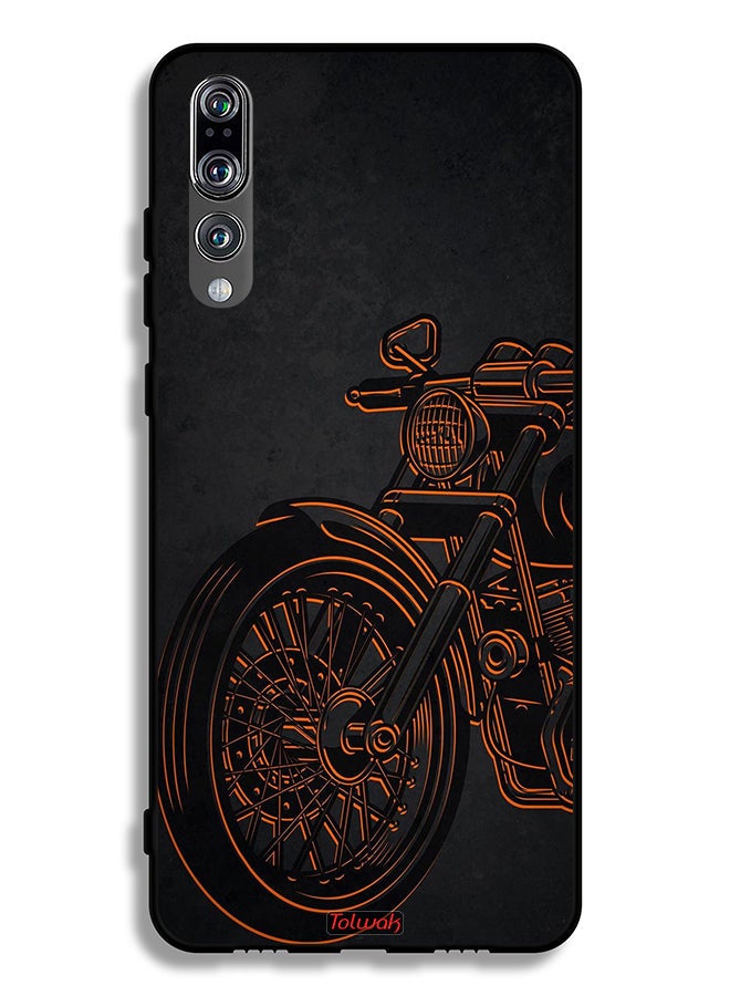 Tolwak غطاء واقي لهاتف هواوي P20 برو بتصميم دراجة عتيقة - Image 2