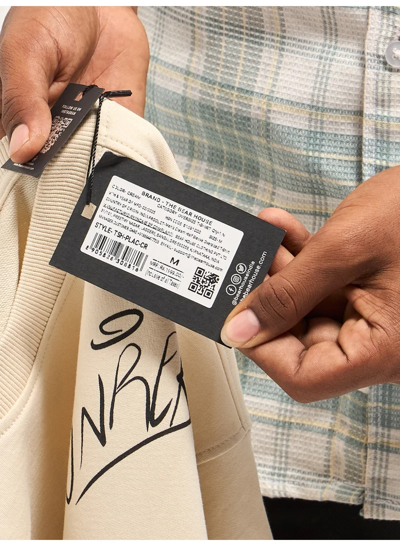 THE BEAR HOUSE  Men’s Short Sleeve T-Shirt | Casual, Comfortable & Stylish Everyday Wear | Perfect for Work, Travel, or Relaxed Outfits | Versatile All-Season Essential for Any Occasion for Men | Best Price UAE