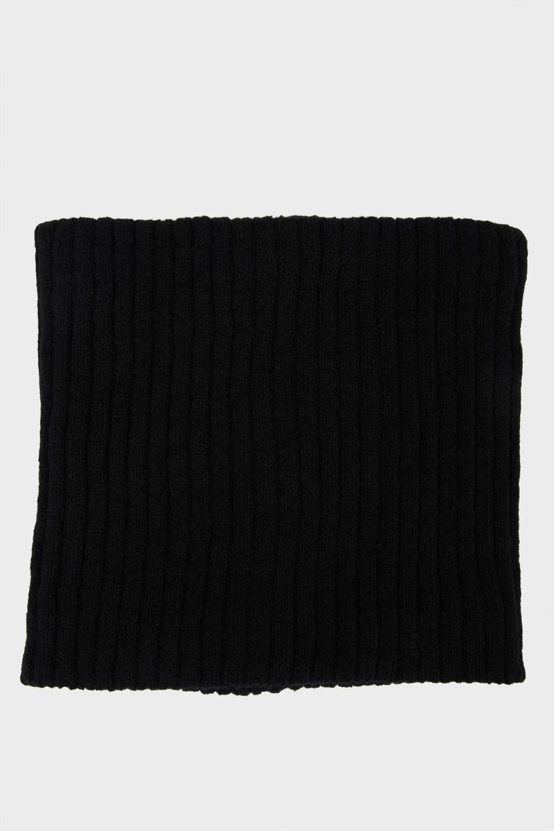 DeFacto Black Man Man Lined Neck Scarf Casual - Image 2