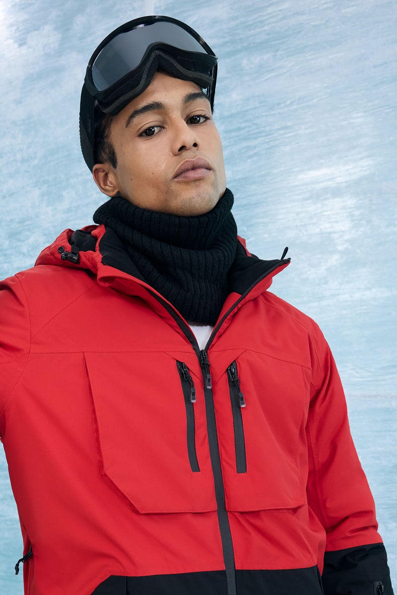 DeFacto Black Man Man Lined Neck Scarf Casual - Image 1