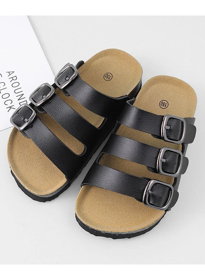Mark & Mia Mark & Mia Hook & Loop Closure Sandals - Black