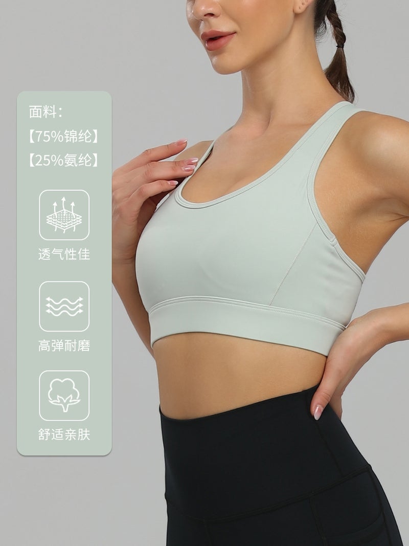 Sports Bra Factory Shockproof Running Yoga Sports Bra Women'S Fitness Wear Large Bust Minimizing Bra - Image 4