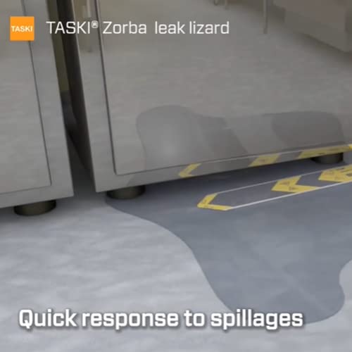 TASKI Diversey-7523269 Taski Zorba Leak Lizard - Soaks Up Leaks to Stop Slips, 1 Strip Absorbs up 65 ounces (Pack of 50) - Yellow/Black - Image 3