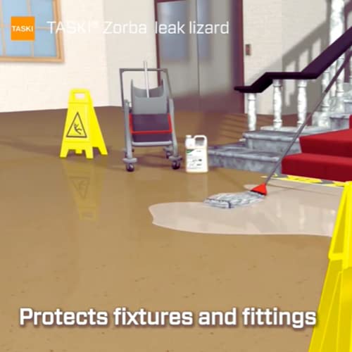TASKI Diversey-7523269 Taski Zorba Leak Lizard - Soaks Up Leaks to Stop Slips, 1 Strip Absorbs up 65 ounces (Pack of 50) - Yellow/Black - Image 4