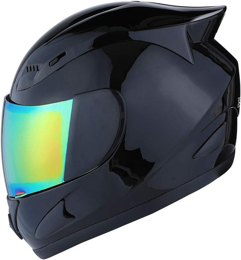 1Storm خوذة دراجة نارية 1Storm كاملة الوجه - أسود لامع - Image 1