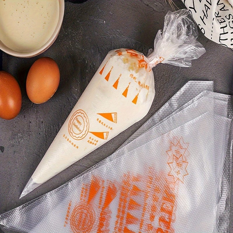 50pcs Food Grade Disposable Piping Bags Thickened Reusable Cake Decorating Baking Supplies - Image 3
