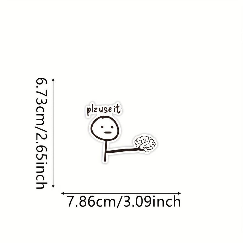 3 Inch Vinyl Sticker Set Of 3 Funny And Relatable Design For Car Bumper Laptop Water Bottle Desk Humor Lovers Students Tech Enthusiasts - Image 4