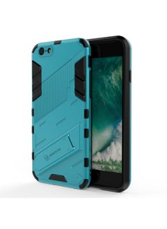 Case Cover Punk Armor 2 in 1 PC + TPU Shockproof Case with Invisible Holder For iPhone 6 & 6s Blue