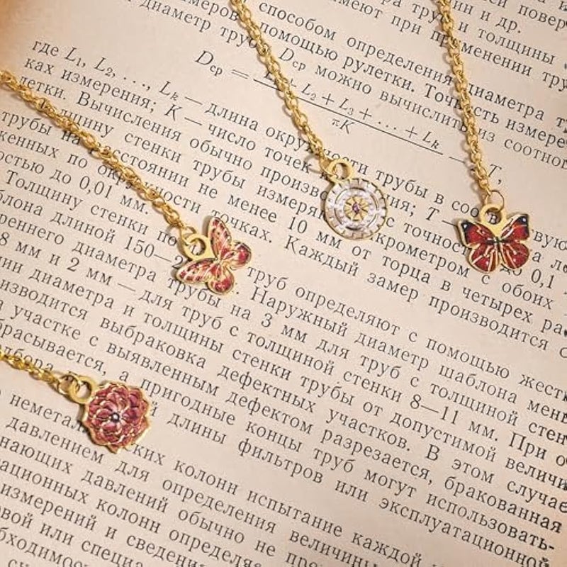 4pcs Vintage Metal Bookmark with Pendant Chain, Retro Steampunk Bookmarks, Flower & Clock Book Marks for Reading Women, Men, Kids, Book Lover, Teachers, Students - Image 5