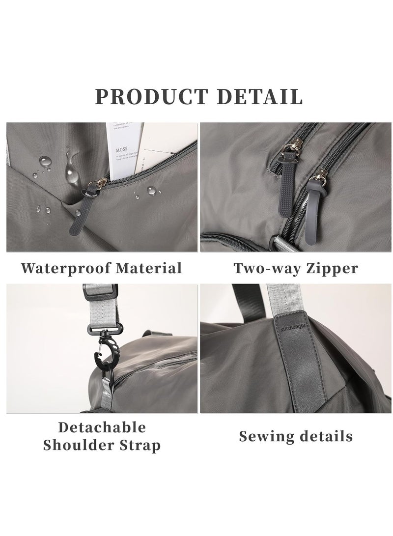 KYD Gym Bag for Men & Women with Shoe Wet Compartment and Wet Pocket, Waterproof Sports Bags for Men, Weekender Overnight Bag, Sport Gym Tote Bags Swimming Yoga - Image 5