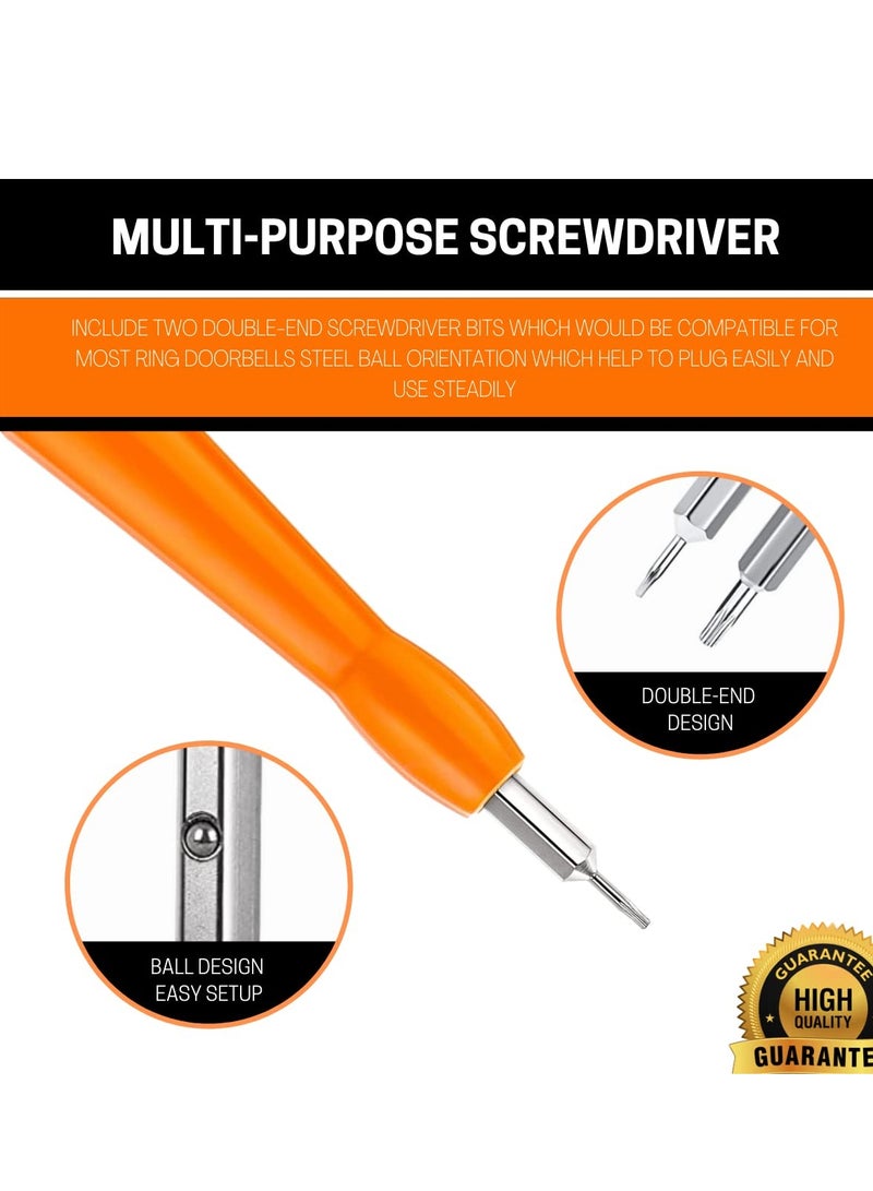Excefore Ring Screwdriver Replacement Ring Doorbell Screwdriver Ring Doorbell Tool for Battery Change, Ring Camera Screwdriver Double-ended Compatible for All Ring Doorbells  - Image 3