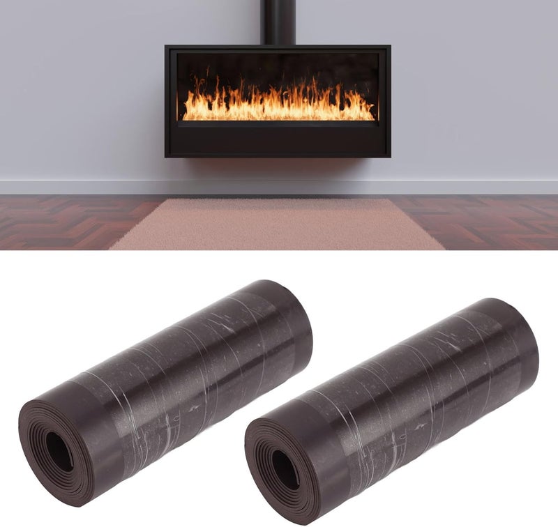 Magnetic Fireplace Screen, 2pcs Magnetic Rubber Draft Stopper Windproof Indoor Fireplace Blocker Fire Place Draft Blanket Heat Loss Cover (91.44 * 15.24cm) - Image 4