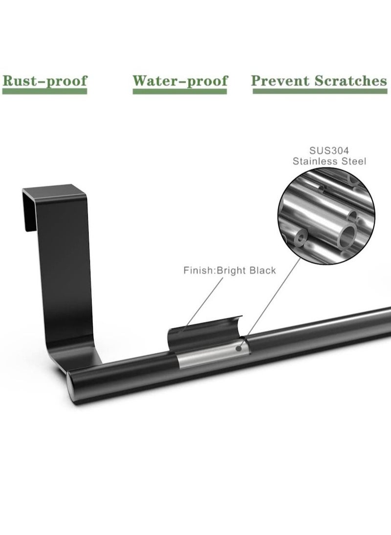 Kitchen Towel Holder, Over The Door Towel Rack, Over Cabinet Towel, Dish Towel Holder for Kitchen Cabinet, Towel and Wash Cloth Hanging Storage Accessories - Image 3