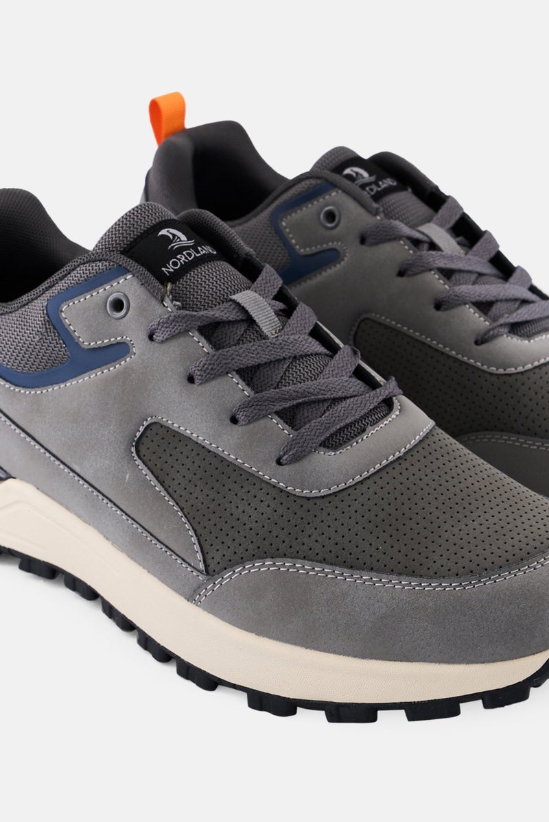 Nordland أحذية كاجوال للرجال برباط، رمادي - Image 3