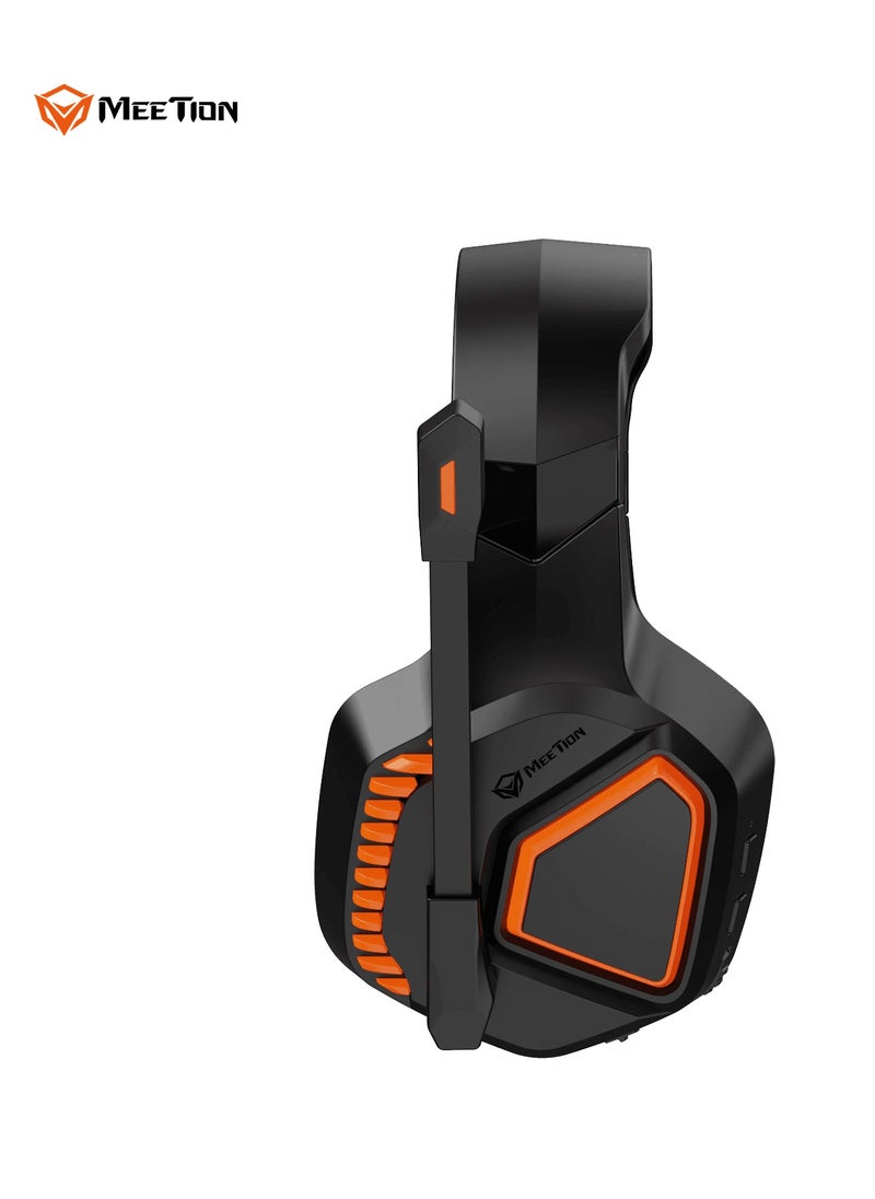 Meetion - MEETION Surround Sound Wireless Gaming Headset BTH014 2.4g/Bluetooth/wired three-mode connection Rotatable noise-cancelling microphone Lightweight soft white leather earmuffs - Image 1