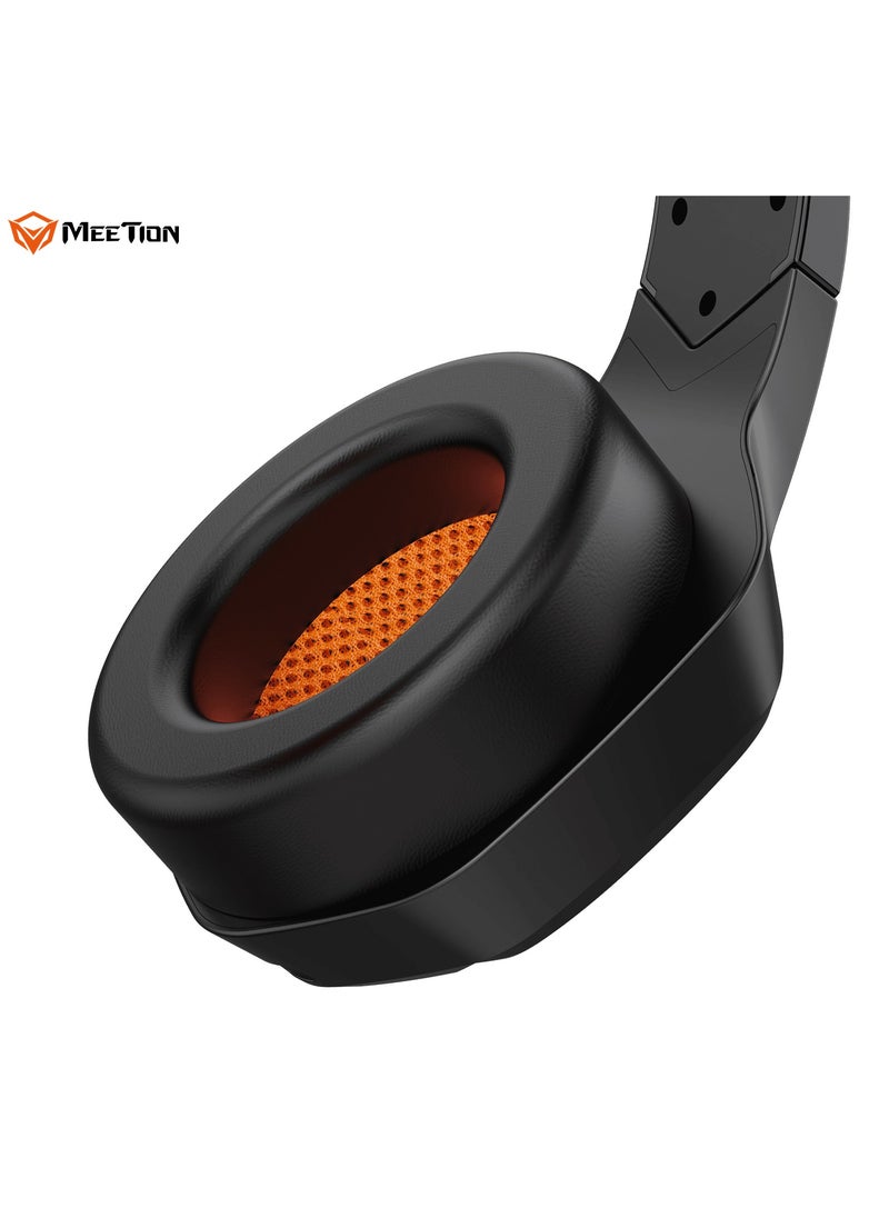 Meetion - MEETION Surround Sound Wireless Gaming Headset BTH014 2.4g/Bluetooth/wired three-mode connection Rotatable noise-cancelling microphone Lightweight soft white leather earmuffs - Image 1