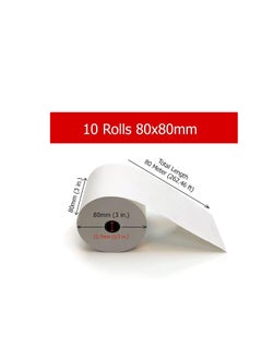 Generic Set Of 10 Thermal POS Paper Rolls  - Image 3