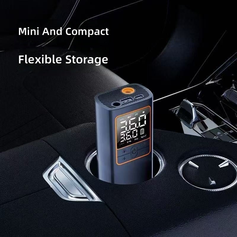 CM Portable Car Air Pump, High-Power Electric Tire Inflator with LED Light & USB  Charging - Image 3