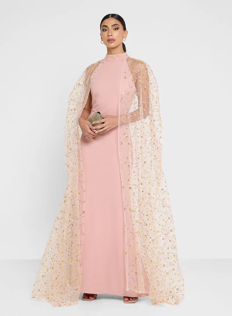 جولدن ابل Maxi Dress  With Sequin