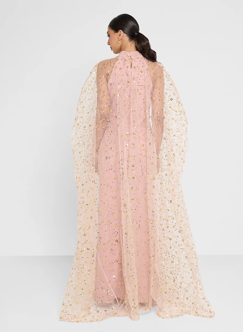 جولدن ابل Maxi Dress  With Sequin