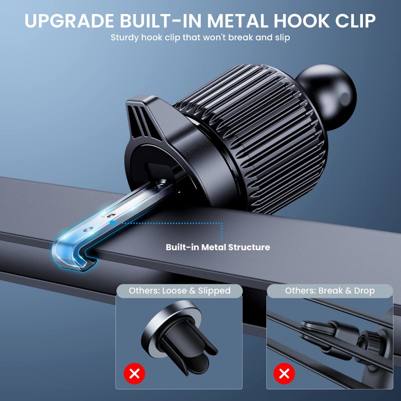 BIPOPIBO Phone Mount for Car Holders Cell Phon Holder Hands Free Phone Stand for Car Vent Automobile Mount Fit iPhone Android Smartphoe Universal Camera Mount Stabilizers - Image 4