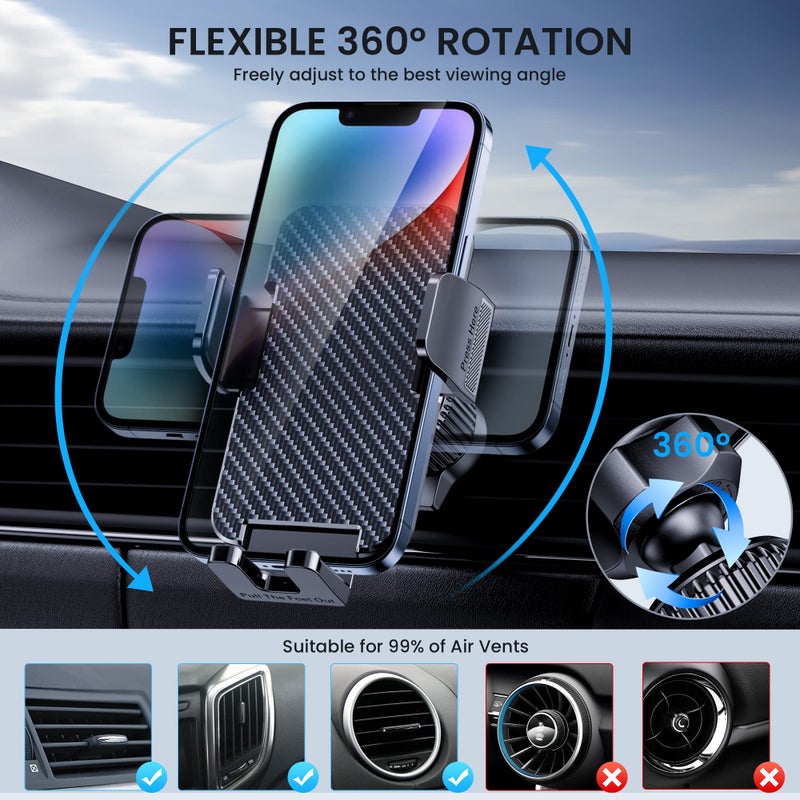 BIPOPIBO Phone Mount for Car Holders Cell Phon Holder Hands Free Phone Stand for Car Vent Automobile Mount Fit iPhone Android Smartphoe Universal Camera Mount Stabilizers - Image 5