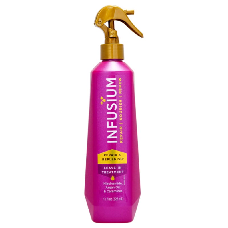 Infusium Repair and Replenish Leave-In Treatment - Hair Spray with Niacinamide, Argan Oil, and Ceramides - Strengthens and Nourishes - 11 oz - Image 4