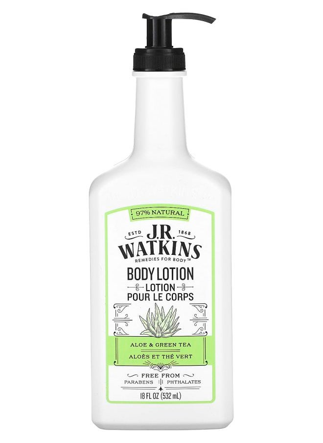 JR - Body Lotion Aloe & Green Tea 18 fl oz (532 ml) - Image 1