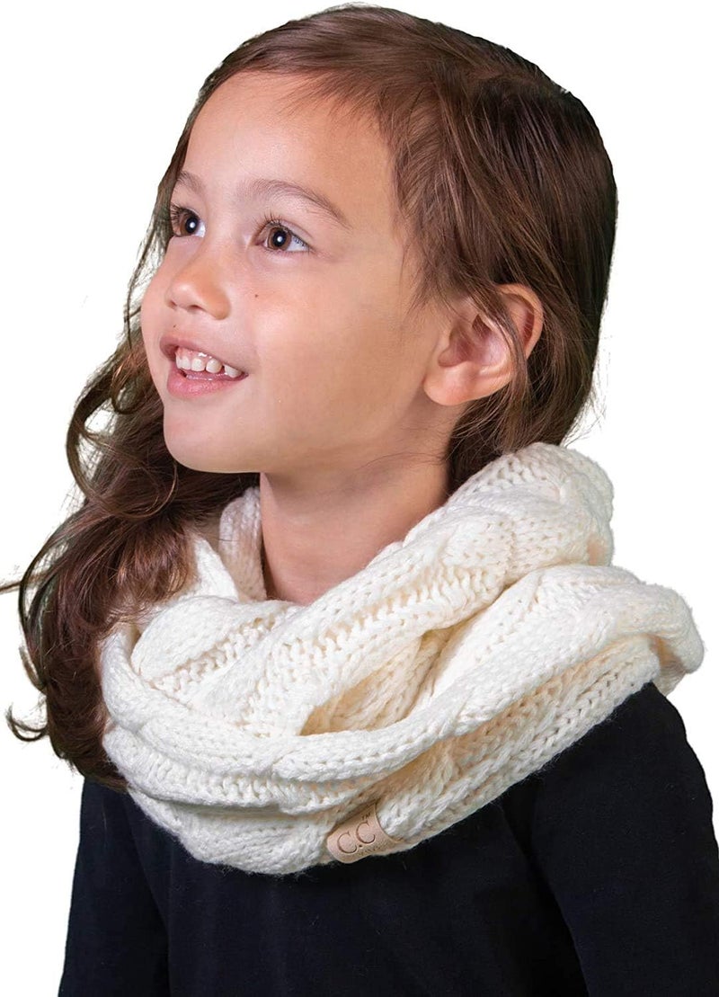 Funky Junque Kids Winter Scarf – Toddler Girl Neck Warmer, Baby Infinity Scarf, Warm Balaclava for Kids, Soft Girls Scarves - Image 4