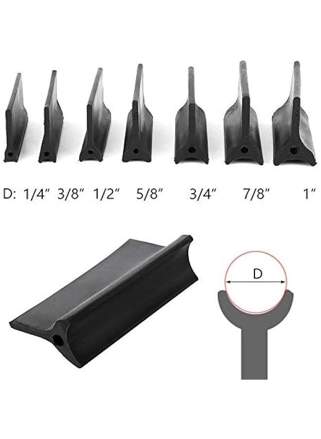 Generic - 14PCS Contour Sanding Pads Dura Block Sanding Blocks Profile Sanding Blocks, Sanding Block Rubber Sandpaper Mat Flexible Contour Polishing Pad Woodworking Tools - Image 1