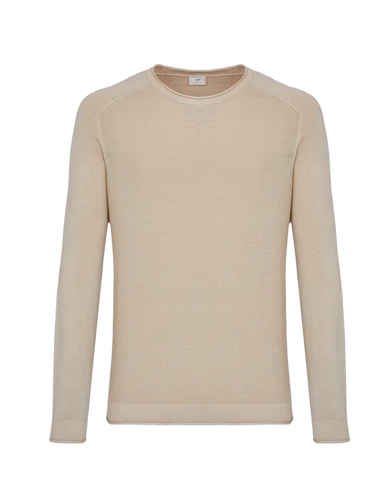 Camicissima LUXURY ROUND NECK COTTON CREW NECK SWEATER