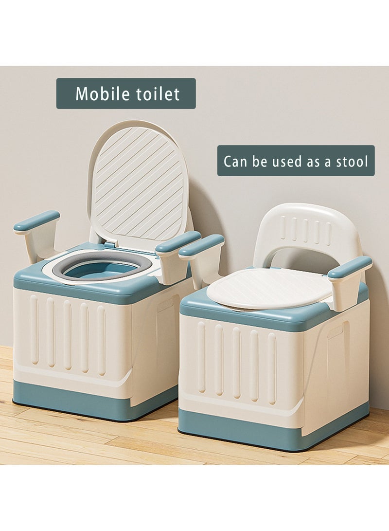 Bedside Commode, Upgraded Safety Commode Toilet for Elderly and Disabled, Potty Chair for Adults with Detachable Armrest, 39.5cm Seat Width, Bedside Commodes for Seniors(Grey) - Image 3