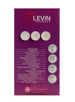 Levin Germany Levin A-Bulb 15W 3000K Daylight LED Bulb E27 220-240V IP20 220° Ø70 x L136, Flicker Free Non-Dimmable, Frosted Finish, Suitable for Residential & Commercial Application  - Image 3