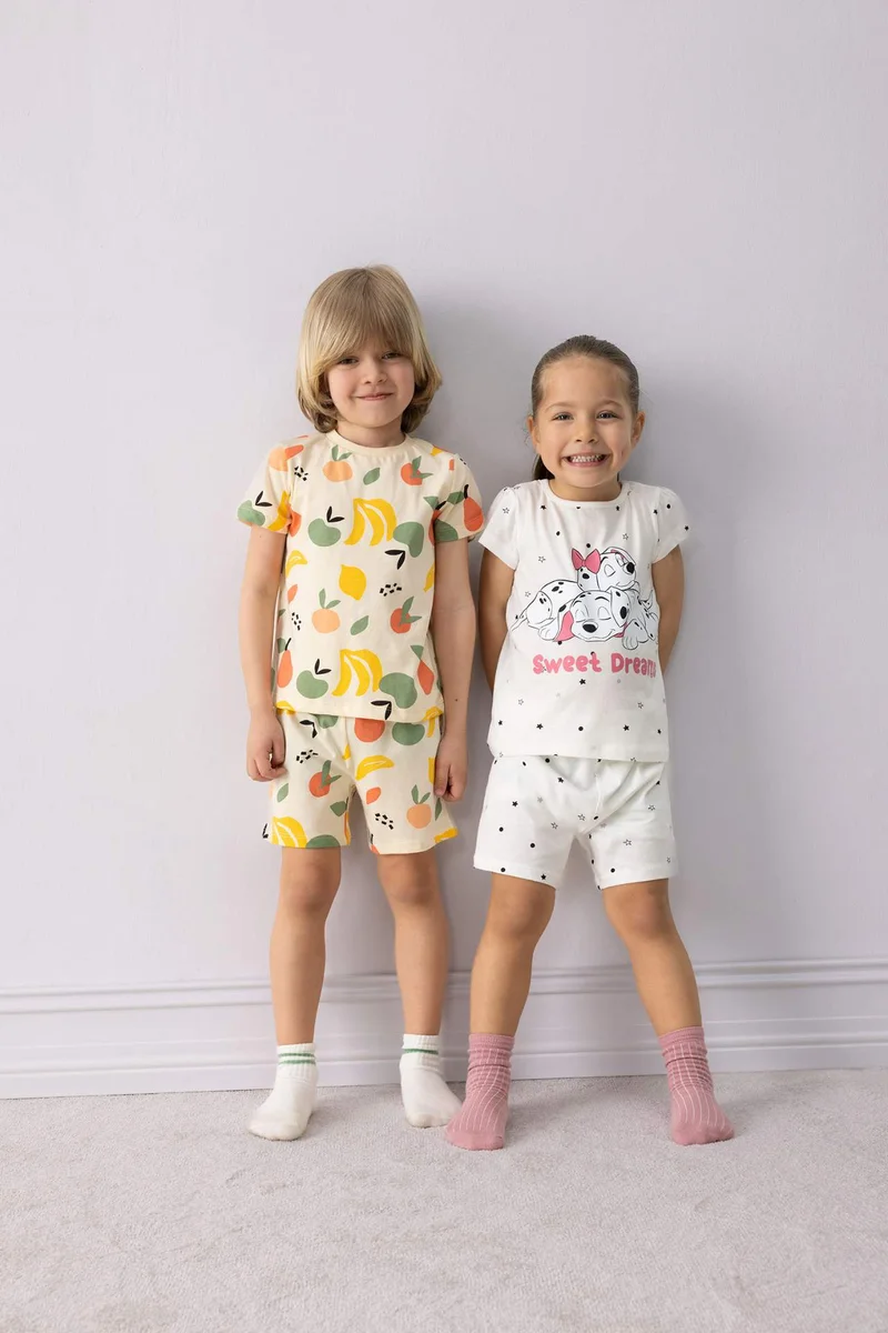 ديفاكتو Baby Girl 101 Dalmatians Cotton 2 Piece Pyjamas Set