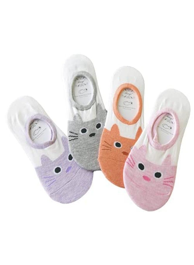 AKADO Baby Boys and Baby Girls Animal Print No-Show Loafer Socks Animal Printed Invisible Socks 1-3 Years Multicolor Pack of 6 (1-3 Years) - Image 2