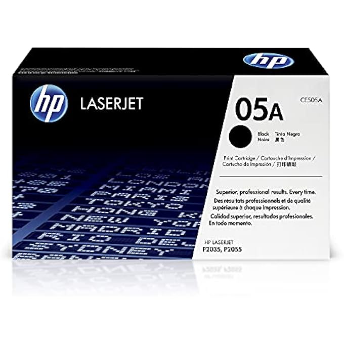 05A HEWLETT PACKARD ORIGINAL LASERJET COLOR SPHERE TONER CARTRIDGE, BLACK - CE505A - Image 2