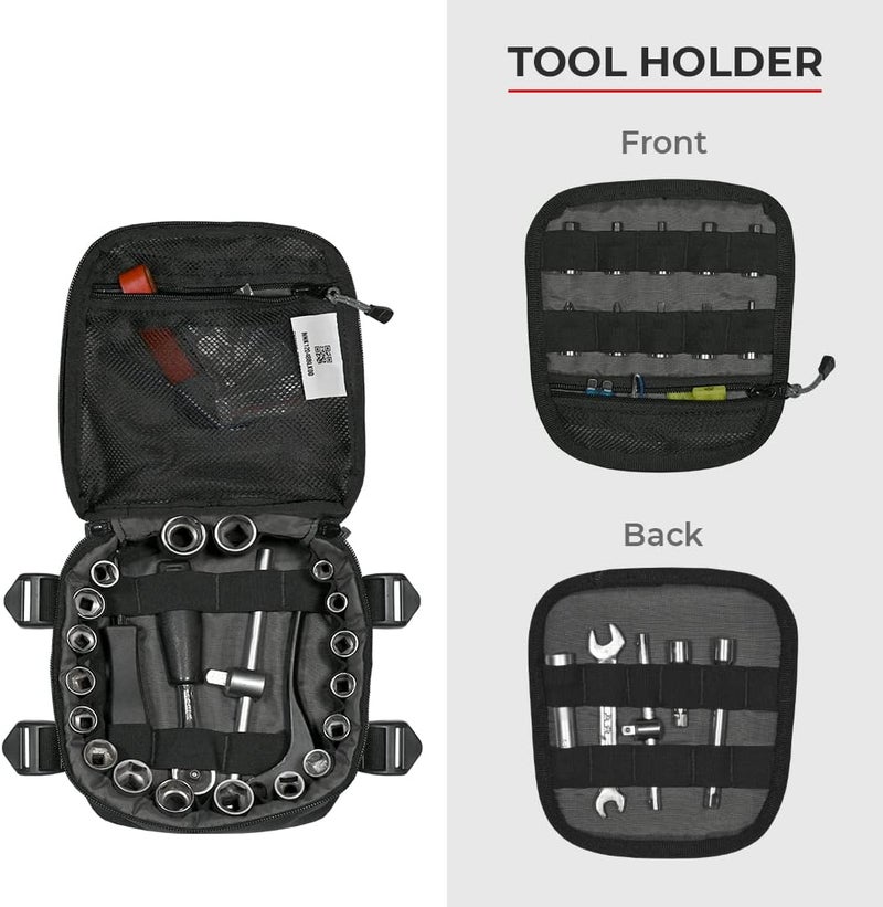 ViaTerra Polyester Enduro Trailpack I Suitable For Off Road Trail Rides I Easy To Carry Trail Essentials Pump Toolkit Etc I Can Be Fitted On Pillion Seat Or Tail Rack - Image 4