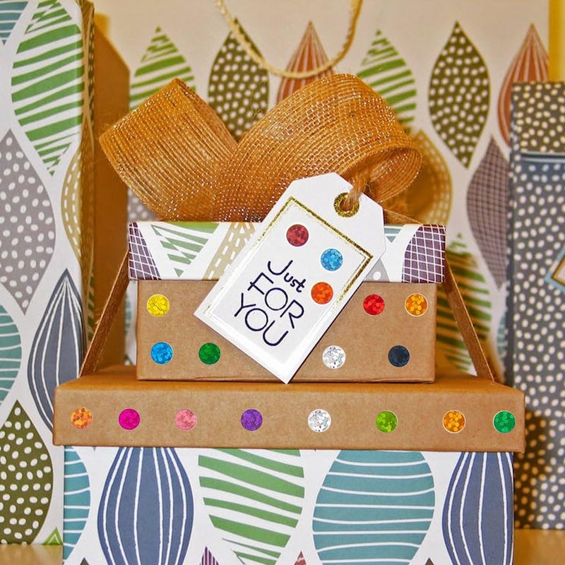 ZYYC 2530 Pcs Color Coding Labels - Sparkle Dot Stickers, Mini Round Dot Labels - Image 4